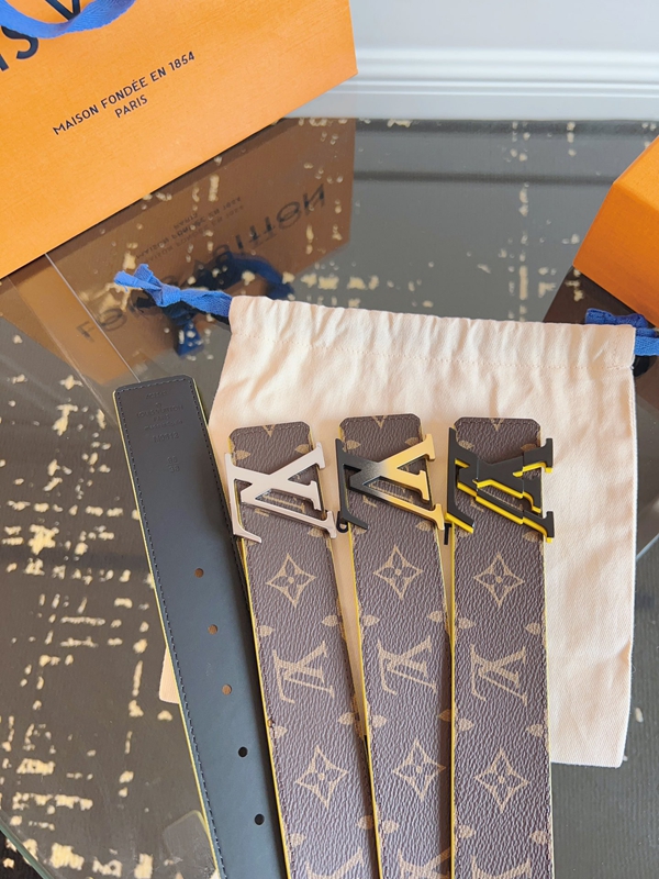 ルイヴィトンベルト角部分ディテール